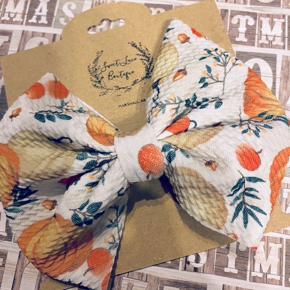 Fabric hair bows - Picture 2 of 5